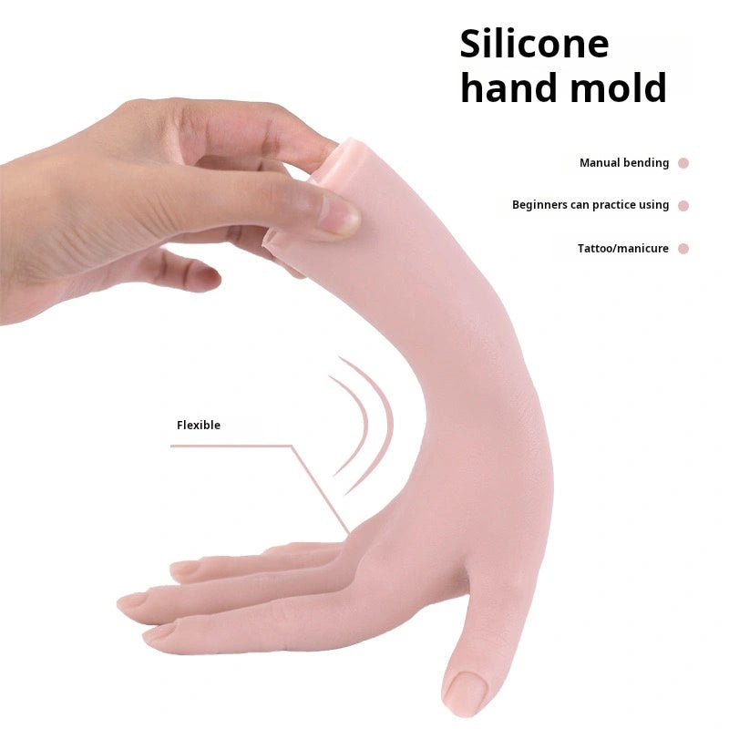 Silicone Hand Model for Tattoo Training with Realistic Skin Texture