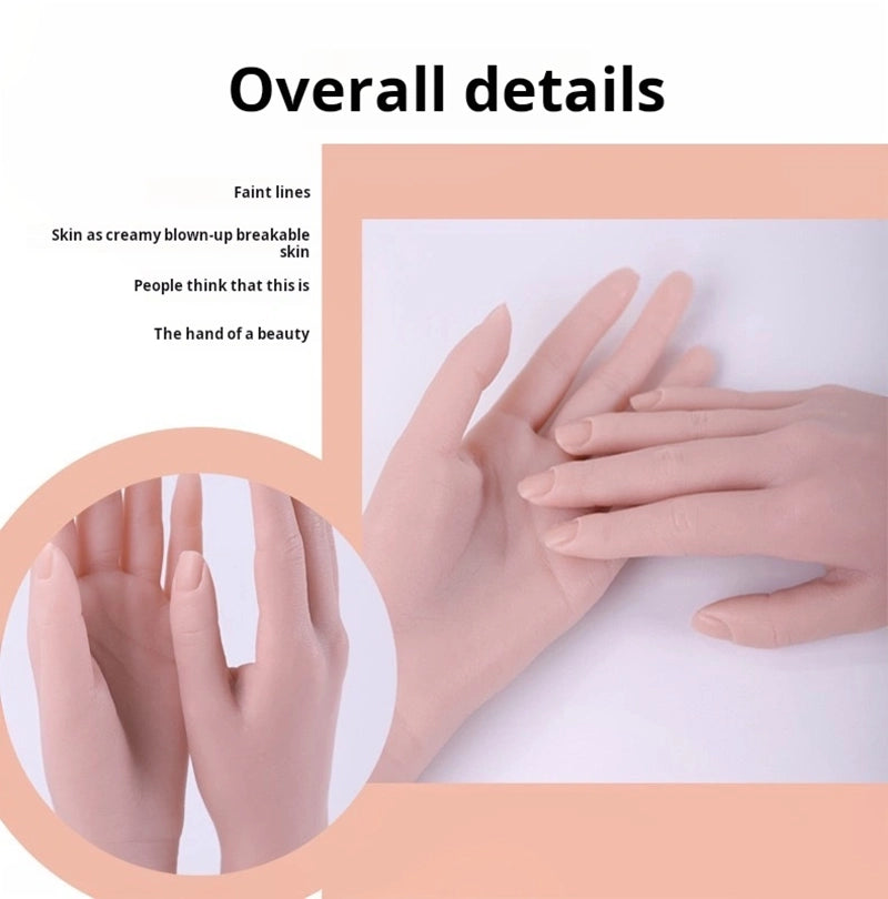 Silicone Hand Model for Tattoo Training with Realistic Skin Texture