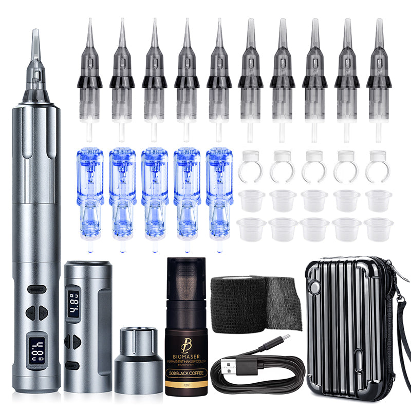 Wireless kits Tattoo Permanent Makeup Machine Thunderlordpower K6003