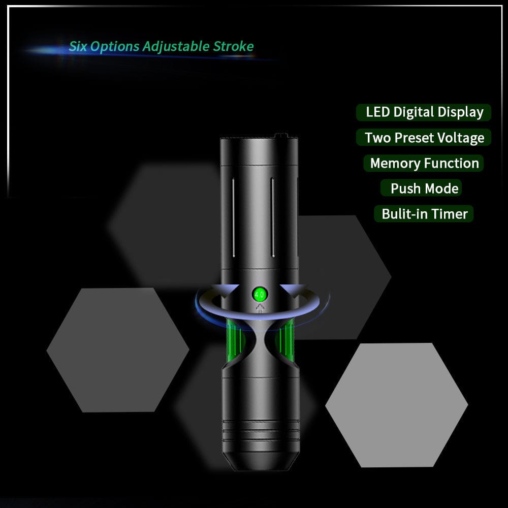 EZ P3 Wireless Battery Six Options Adjustable Stroke Tattoo Pen Machine
