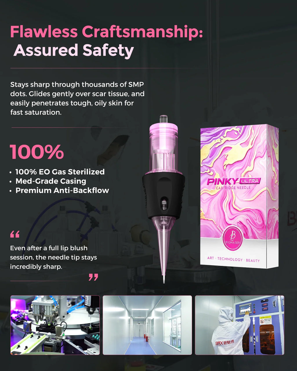 Biomaser Pinky Ultra PMU Cartridges | 10 Pack