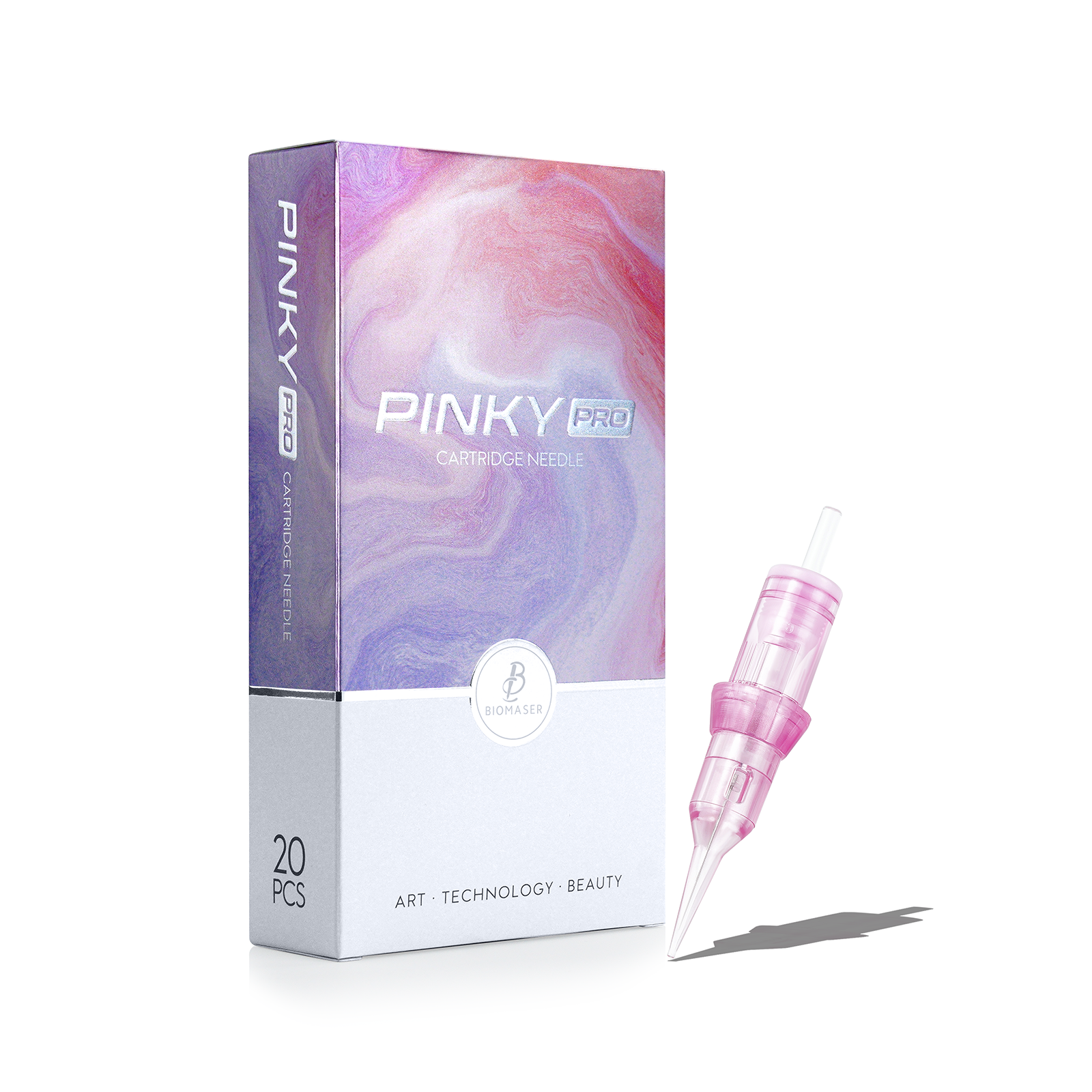 PINKY 1R Single Needle Universal Permanent Makeup Needle Cartridges for Tattoo Pens