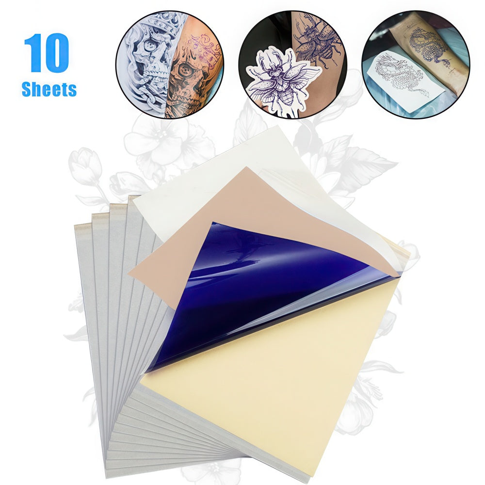 ATTO TATTOO Tattoo Thermal Stencil Transfer Paper - A4 Size 10/20/30/40/100pcs Options