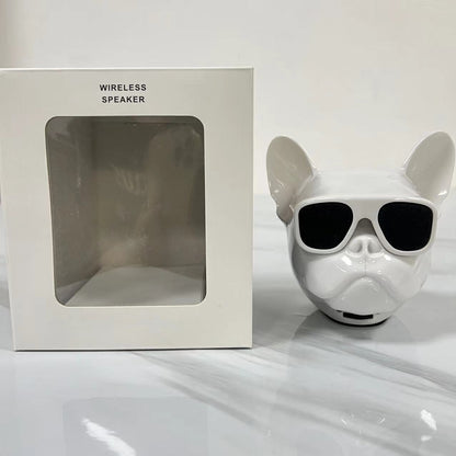 Designer Bluetooth Bulldog Speaker | Wireless Desktop Gift with 8H Bass & TWS Sync