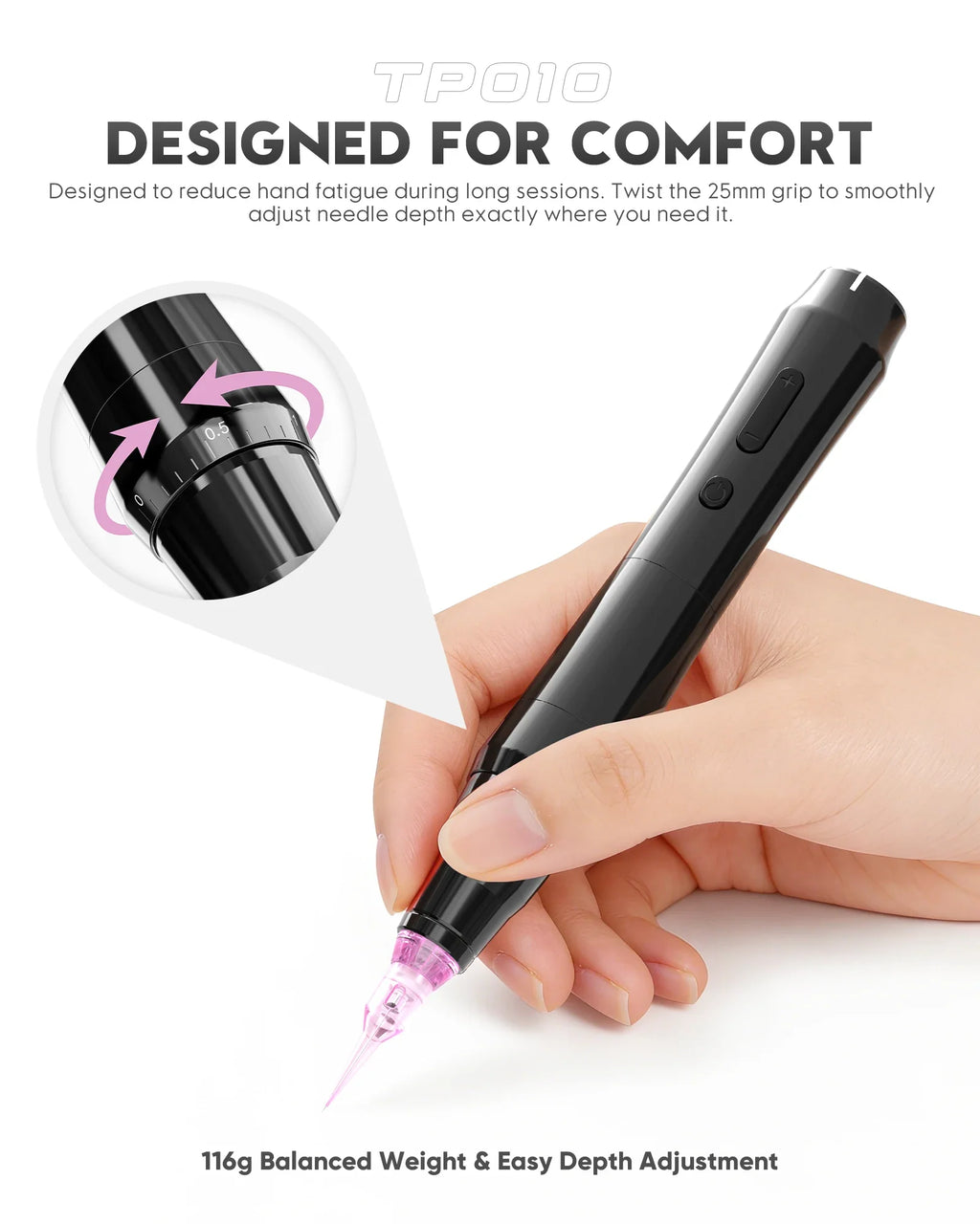 Biomaser TP010 Wireless PMU Machine | 3.0 mm Stroke