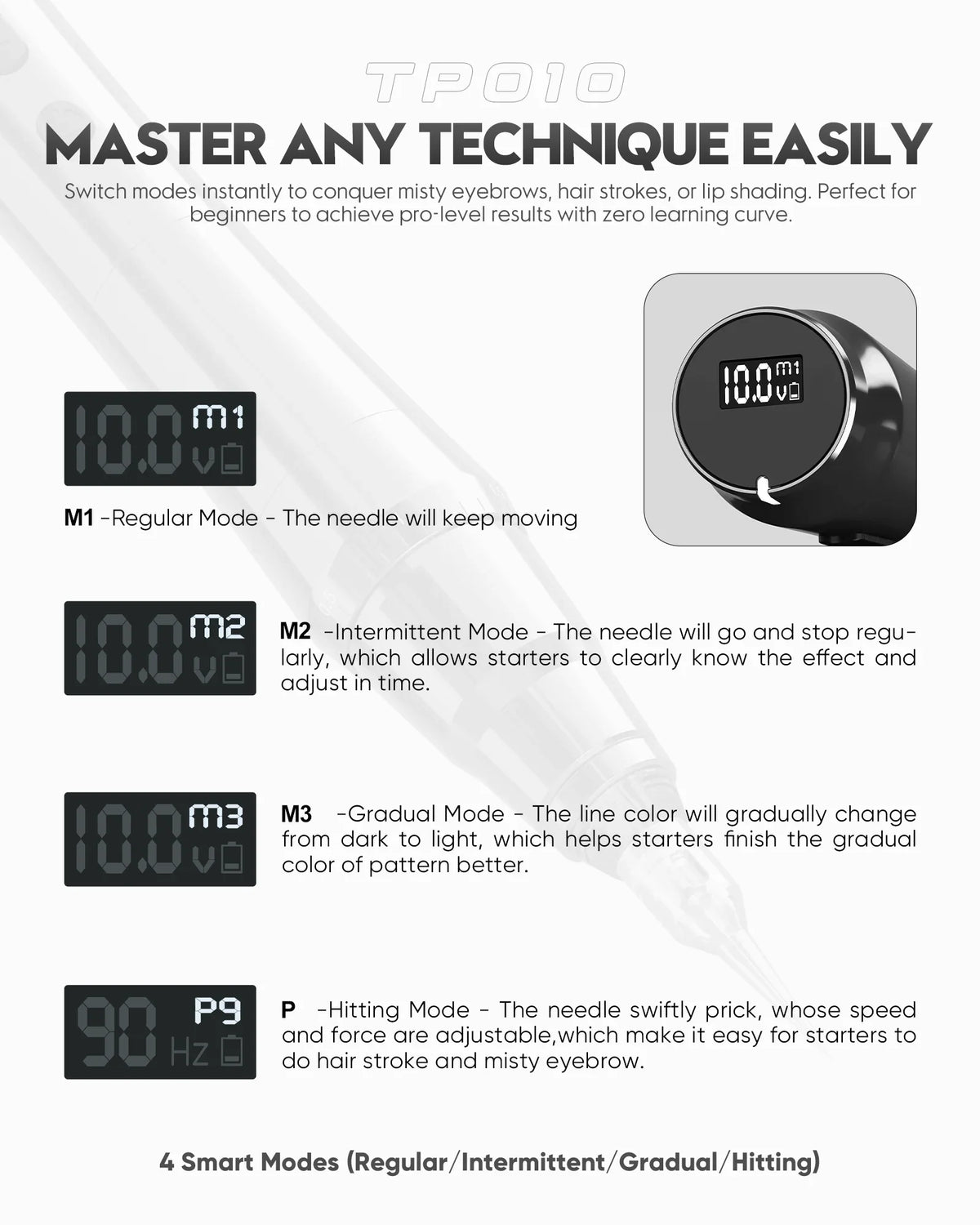 Biomaser TP010 Wireless PMU Machine | 3.0 mm Stroke