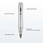 Biomaser TP010 Wireless PMU Machine Kit - Dual Battery, Swiss Motor, Silent for Eyebrows & Lips