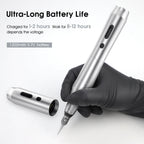 Biomaser TP010 Wireless PMU Machine Kit - Dual Battery, Swiss Motor, Silent for Eyebrows & Lips