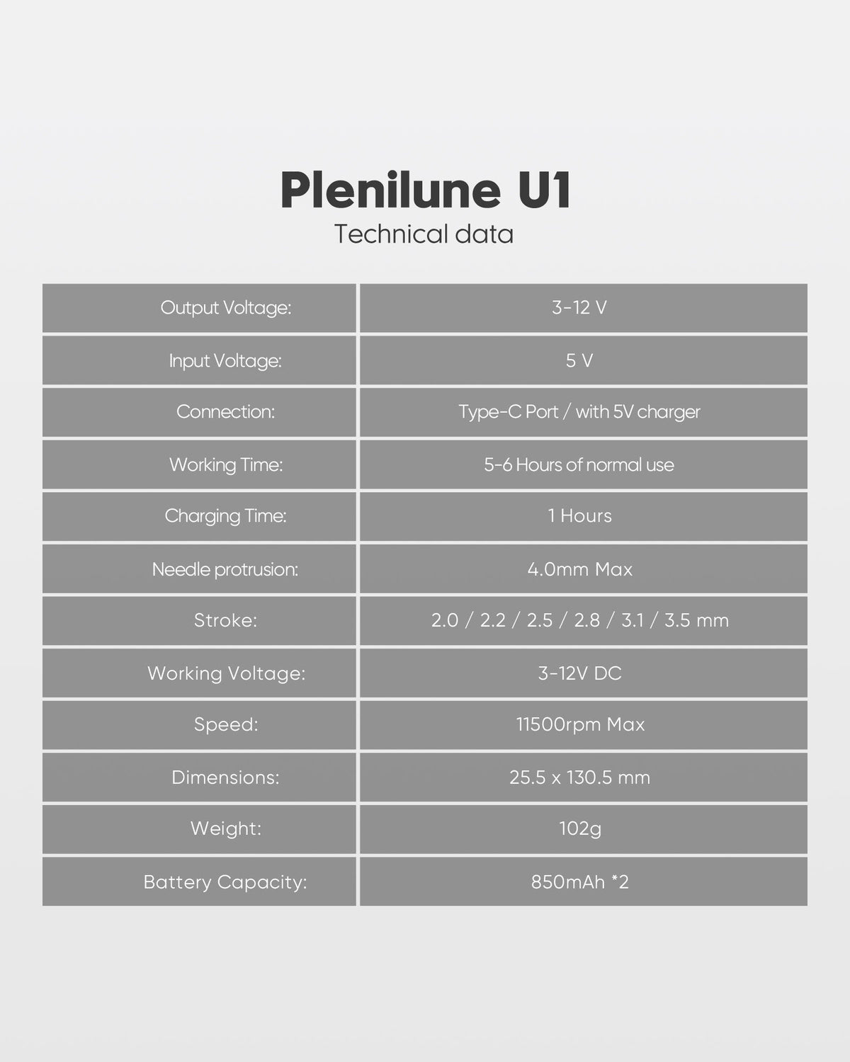 Biomaser U1 Wireless PMU Machine with Adjustable Stroke