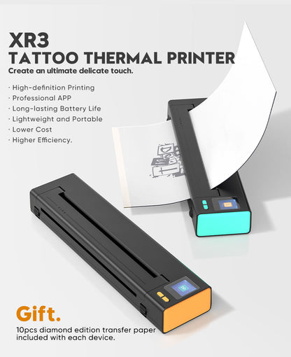 XIRU XR3 Bluetooth Thermal Stencil Tattoo Printer