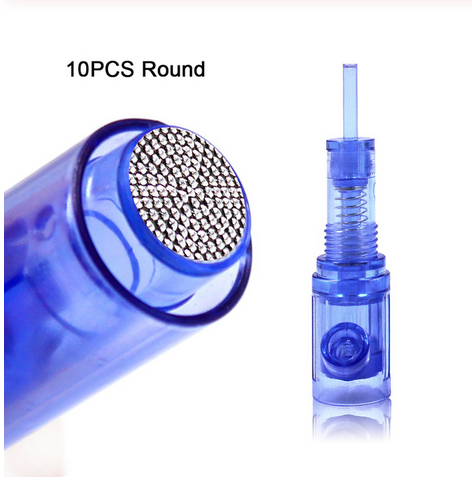 MTS MESO 10PCS Screw Microneedling Cartridge Needles for BMX Permanent Makeup Machine