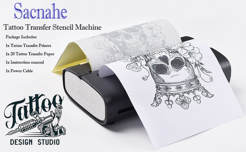 Thermal Copier Tattoo Stencil Transfer Copier Printer Tattoo Transfer  Machine 20 Free Transfer Paper 